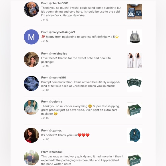 🫶🏼💗Love Notes From My Lovely Poshers!💗🫶🏼 - Picture 8 of 16